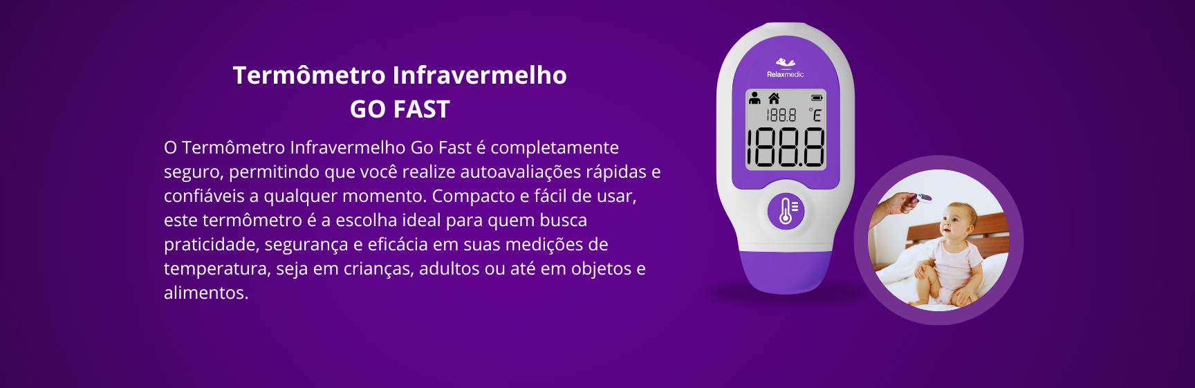 Termômetro Digital Infravermelho Go Fast