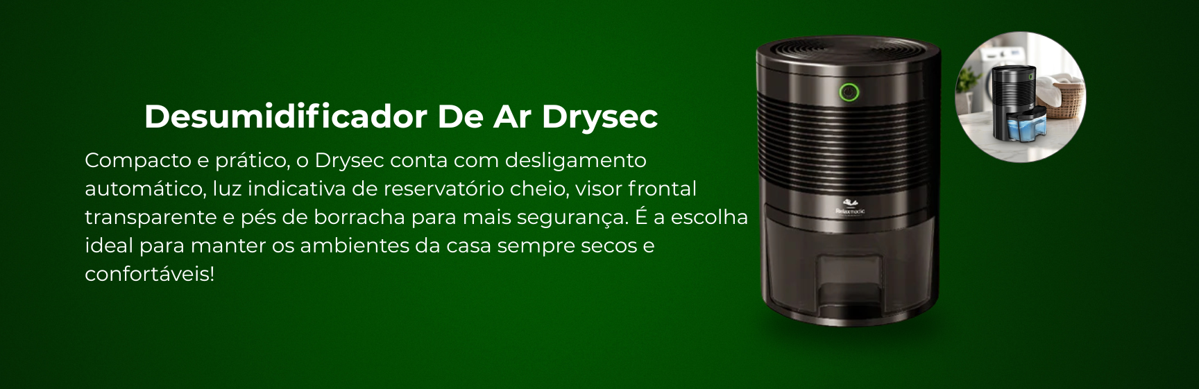 Desumidificador Drysec Preto