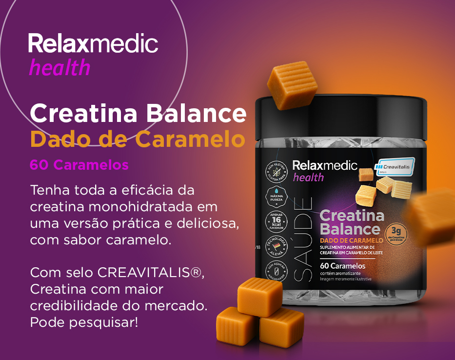 Creatina Dado de Caramelo | Relaxmedic