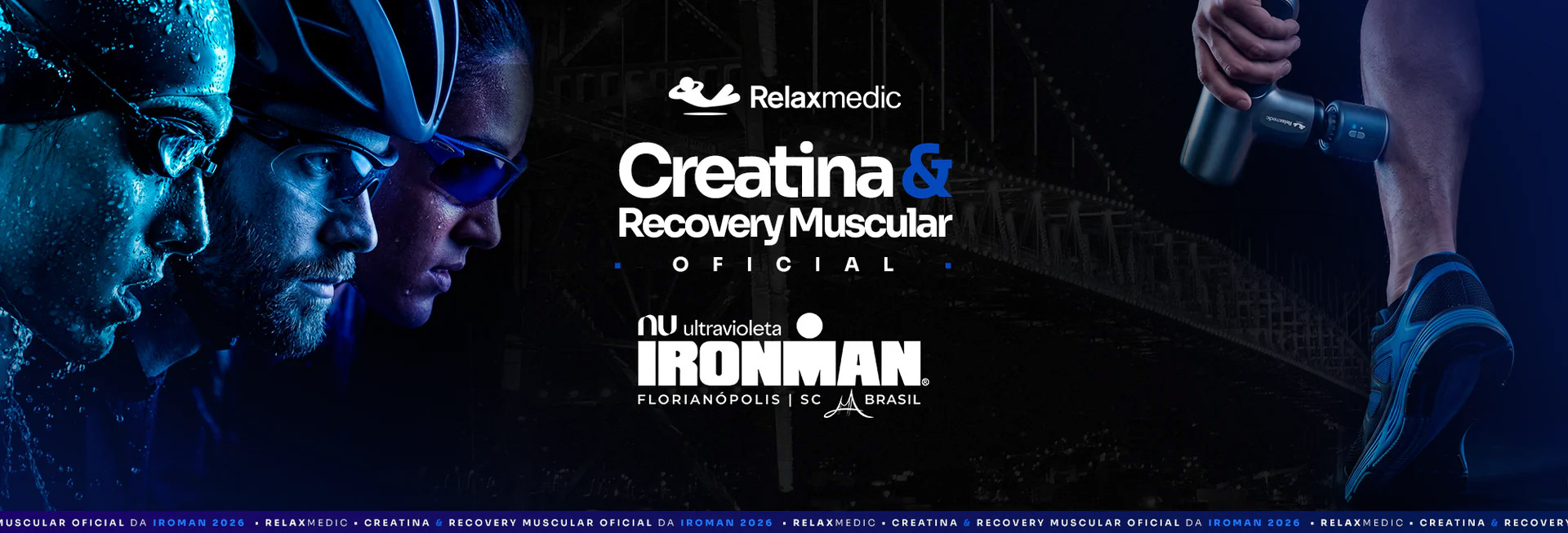 Creatina e Recovery muscular oficial Ironman
