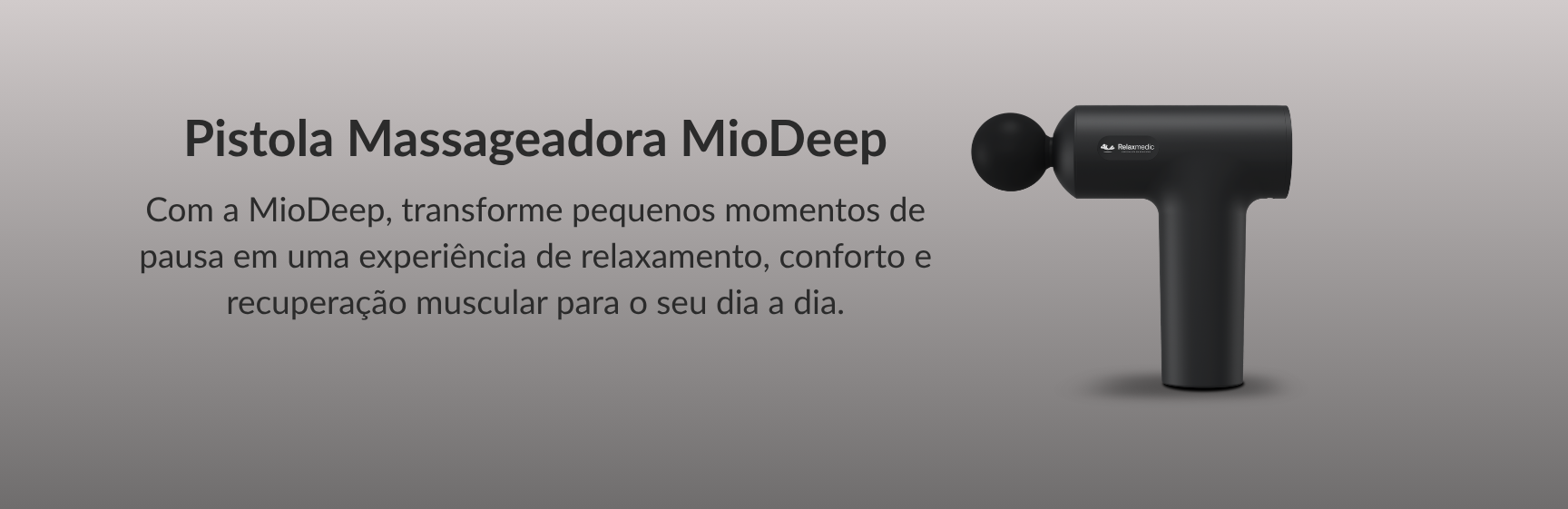Pistola massageadora MioDeep